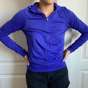 champion purple half zip jacket